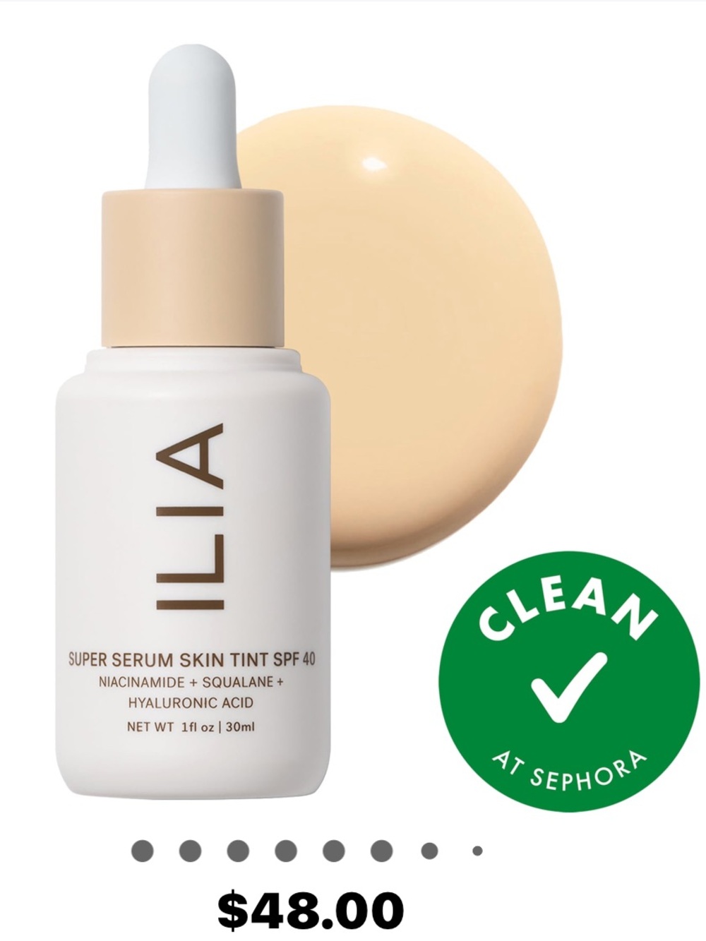 ILIA Tulum ST2 very light warm Super Serum Skin Tint SPF 40